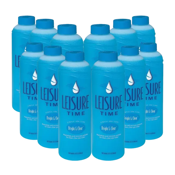 Leisure Time Bright and Clear Spa Water Clarifier, 32oz (Pack of 12)
