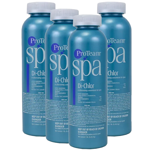 ProTeam Spa Di-Chlor Chlorinating Granules - Pack of 4 (1lb each)