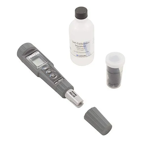 Lamotte TRACER Salt, TDS and Temperature between 32.0°F-149°F PockeTester Kit - Measuring 0-9999 ppm Includes Carrying Case