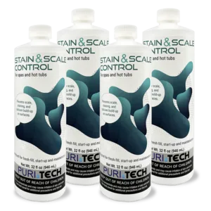 Puri Tech Spa Stain and Scale Control Prevents Scale, Staining and Calcium Build-up, 320z (Pack of 6)