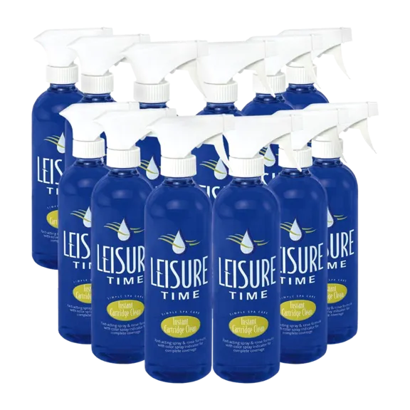 Leisure Time Instant Cartridge Cleaner for Spa and Pool Filters (Pack of 12)
