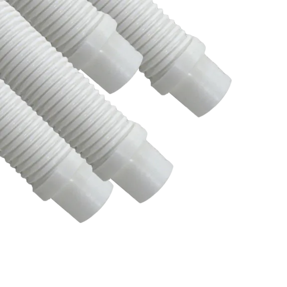 Puri Tech AquaBug Pool Vacuum Ultra Hose 1.5-inch x 4 ft, White (Pack of 8)