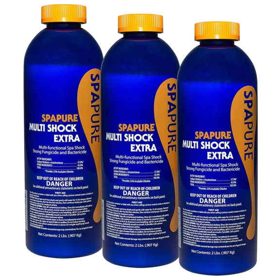 SpaPure 3 Pack Multi Shock Extra Spa Treatment, 2 lb each