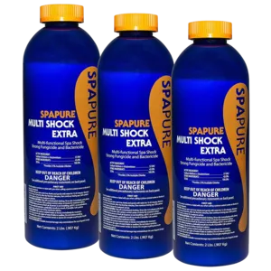 SpaPure 3 Pack Multi Shock Extra Spa Treatment, 2 lb each