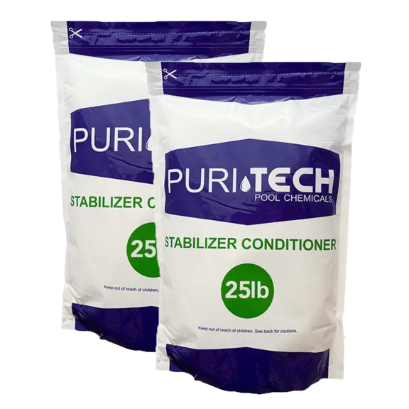Puri Tech 50 lbs UV Protection Pool and Spa Stabilizer Conditioner - Cyanuric Acid Enhances Chlorine Effectiveness