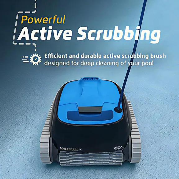 Maytronics Dolphin Nautilus CC Inground Robotic Pool Cleaner with Caddy and Cover