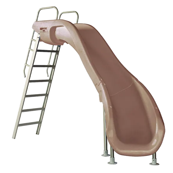 S.R. Smith Rogue2 Right Curve 8' Taupe Slide for Swimming Pools