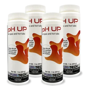 Puri Tech Spa 4 Pack pH Increaser - Enhances Sanitizer Effectiveness in Spas and Hot Tubs, 1lb Each
