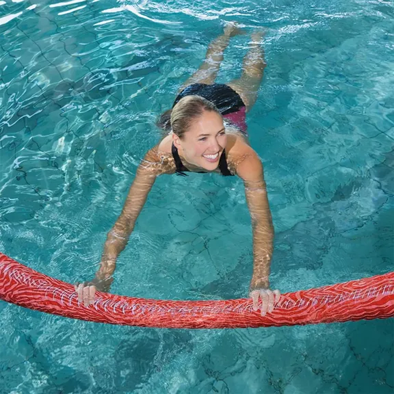 Mega Foam Wavy Pool Noodle, Coral