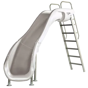 S.R. Smith Rogue 2 White Swimming Pool Slide with Left Turn, 8 Ft