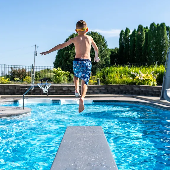 Global Pool Products 18" Stainless Steel U Frame Diving Board