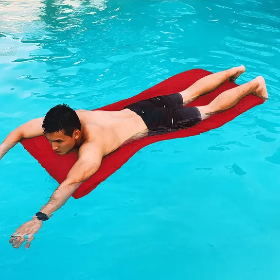 VOS Infinity Lounger Premium Extreme Water Float, Red