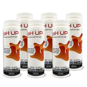 Puri Tech Spa pH Up 6-Pack for Enhanced Sanitizer Effectiveness in Hot Tubs and Spas, Increases pH and Alkalinity, 1lb each
