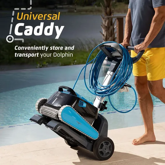 Dolphin Nautilus Pro Wi-Fi Controlled Robotic Pool Vacuum Cleaner with Caddy