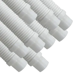 Puri Tech AquaBug Pool Vacuum Ultra Hose 1.5-inch x 4 ft, White (Pack of 9)