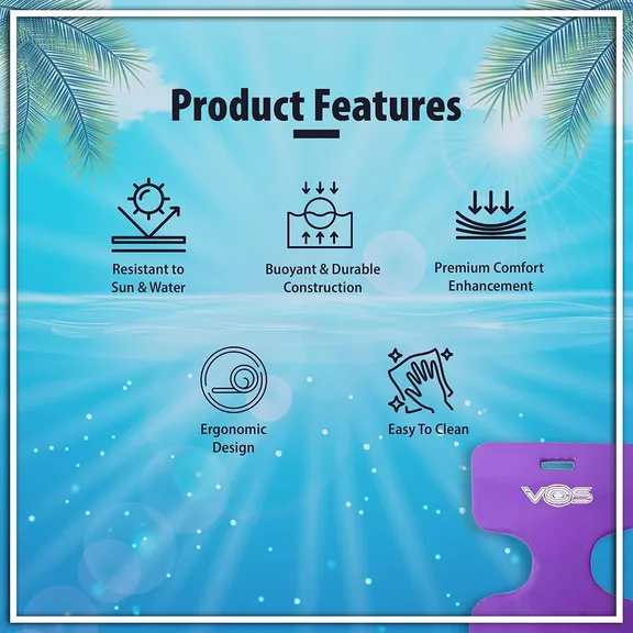 VOS Phoenix Saddle Effusion Water Floats, Lavender, 2-Pack
