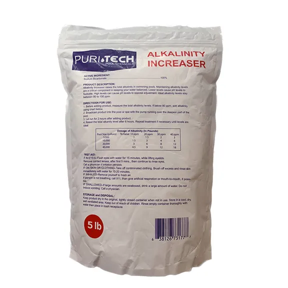 Puri Tech Total Alkalinity Increaser Pool Chemicals, 5LB