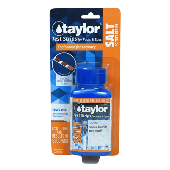 Taylor Technologies Foil-Protected Salt Test Strips - Pack of 10