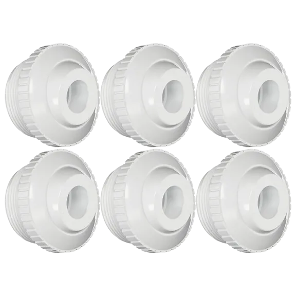 Hayward HydroStream Directional Outlet with 3/8" Opening, White (Pack of 6)