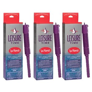 Leisure Time Mineral Purifier for Hot Tubs and Pools Maintenance (Pack of 3)