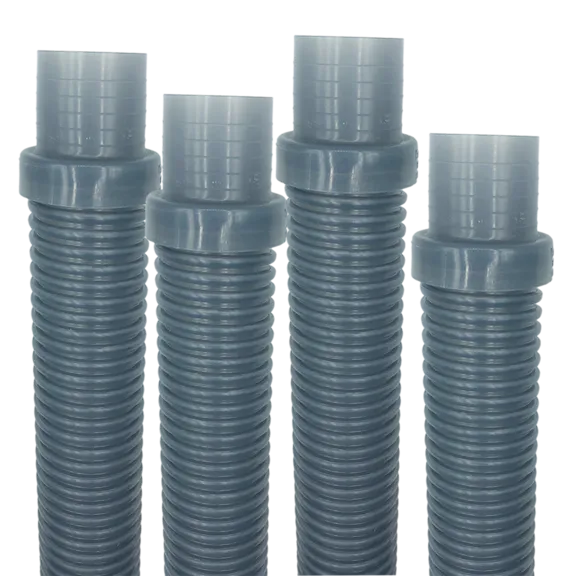 Puri Tech AquaBug Translucent Blue Pool Vacuum Hose, 1.5 inch x 4 feet (Pack of 4)