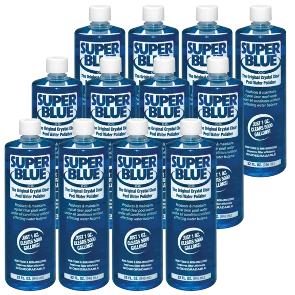 Robarb Super Blue 12-Pack of 32 oz Swimming Pool Water Clarifier