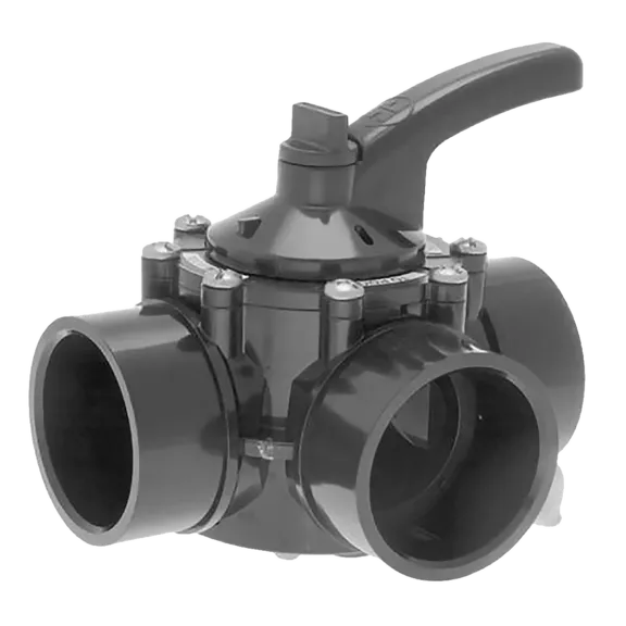 Hayward Diverter Valve with 3 port 1.5" x 2" PVC