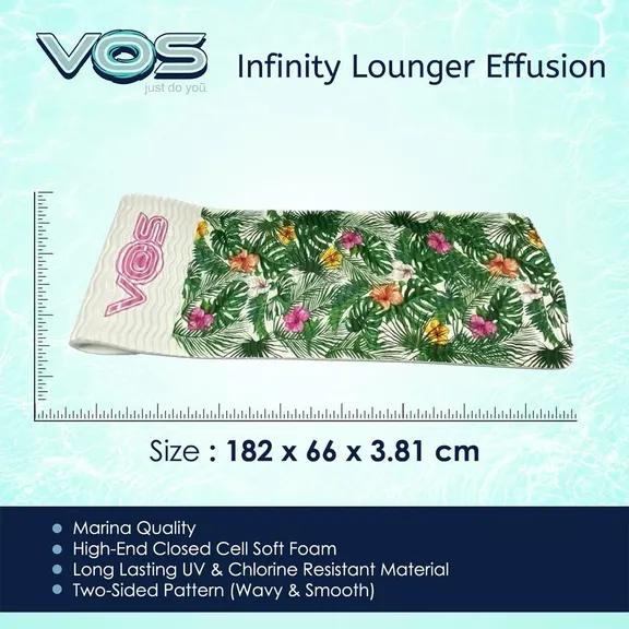 VOS Infinity Lounger Effusion Float, Hawaiian Flower Print