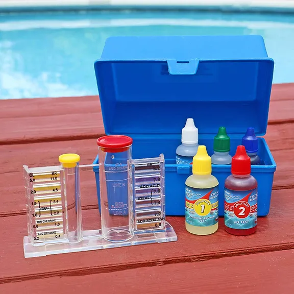 5-Way OTO Test Kit Chlorine/Bromine pH Alkalinity Acid Demand Boxed B7448
