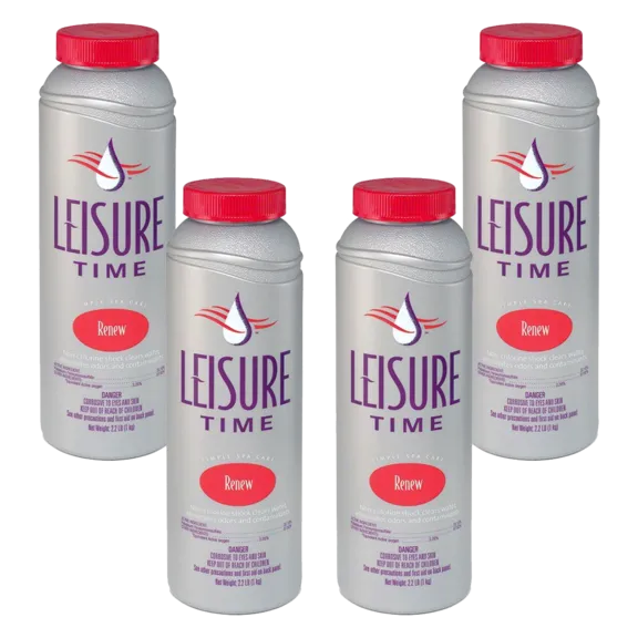 Leisure Time Renew Granular Non-Chlorine Shock for Spas, 2.2lb (Pack of 4)