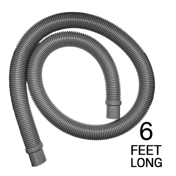 Puri Tech Heavy Duty Above Ground Pool Filter Hose with Clamps, 1.5 Inch x 6 ft (Pack of 6)