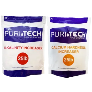 Puri Tech 25 lb Calcium Hardness Increaser and 25 lb Alkalinity Increaser Kit