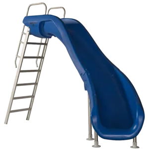 S.R. Smith Rogue2 Right Curve 8 Ft Blue Slide for Swimming Pools