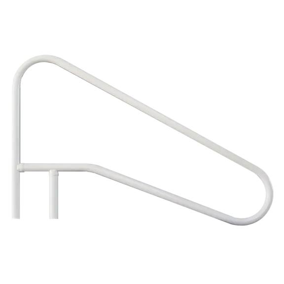 SAFTRON Cross Braced Return-to-Deck 3 Bend Slope Pool and Spa Handrail