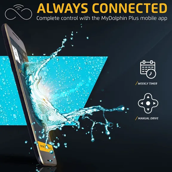 Pro Robotic Pool Vacuum Cleaner with Wi-Fi Control by Dolphin Nautilus CC