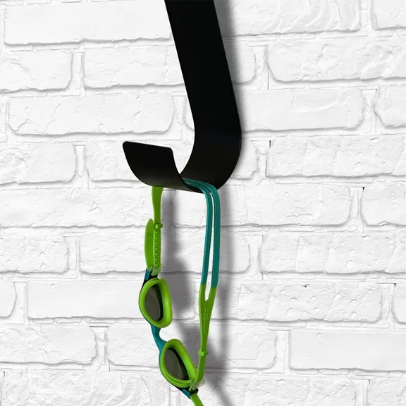 Primal Accessories Adjustable Fence Hook Kit - 2 Large (10 inch) and 2 Small (6 inch) - Black