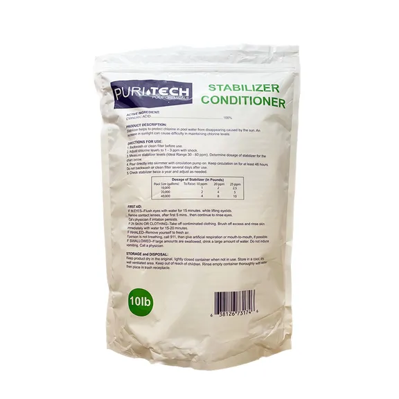 Puri Tech Stabilizer and Conditioner Cyanuric Acid, 10lb.