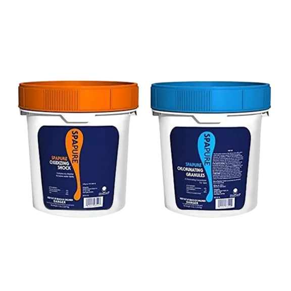 SpaPure 5 lb. Oxidizing Shock and 4 lb. Chlorinating Granules Set