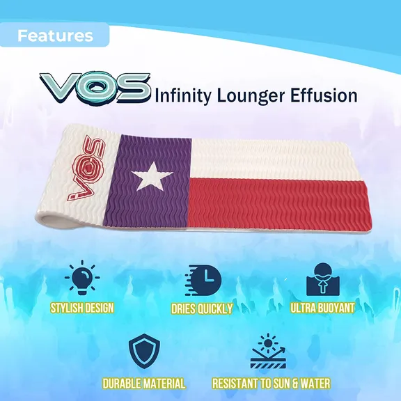 VOS Infinity Lounger Effusion Float, Lone Star