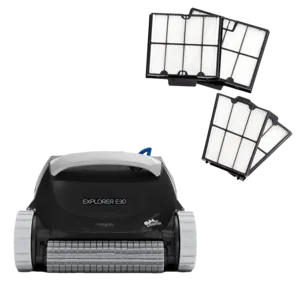 Dolphin Explorer E30 WiFi Robotic Pool Cleaner with Ultra Fine Filters by Maytronics