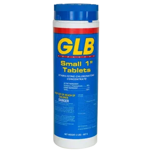 GLB 1" Small Chlorine Tablets for Pools, 2lb.