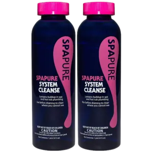 SpaPure System Cleanse Pipe and Water Treatment for Spas, 1 Pint Each (Pack of 2)