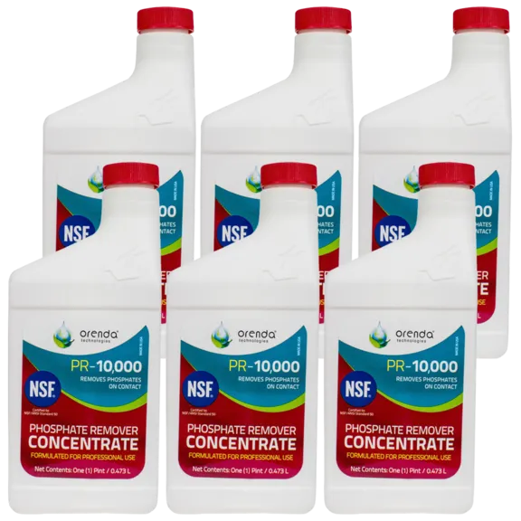Orenda PR-10000 Phosphate Remover Concentrate for Pool and Spa, Pint Size (Pack of 6)