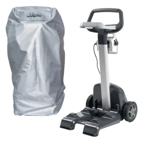 Dolphin Robotic Pool Cleaner Pillar Mount Caddy and Caddy Cover Bundle