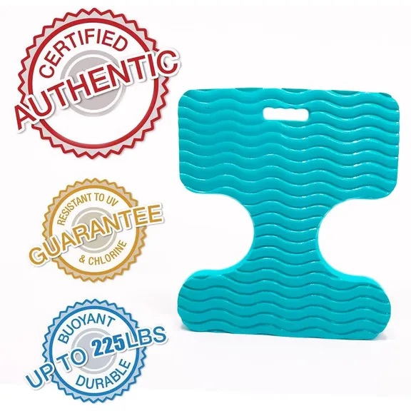 VOS Oasis Premium Water Solid Saddle Floats, Aqua Blue, 2-Pack