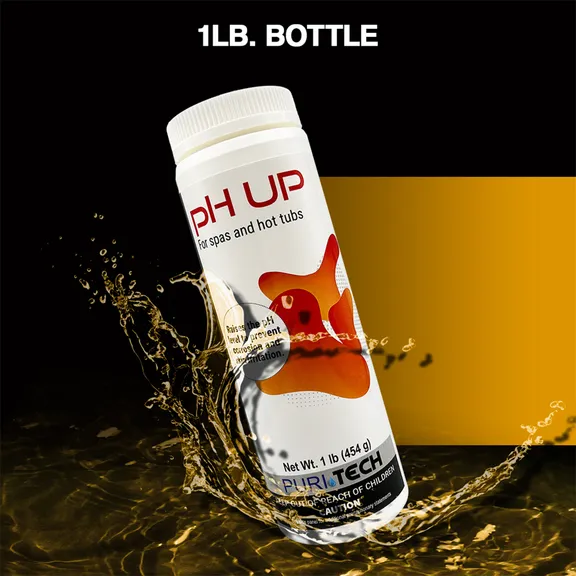 Puri Tech Spa 1lb pH Up - Increases pH, Total Alkalinity and Sanitizer Effectiveness in Spa Water
