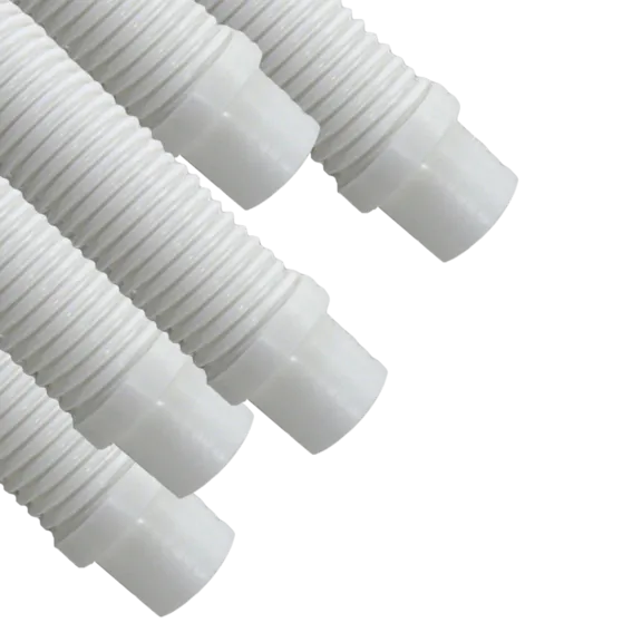 Puri Tech AquaBug Pool Vacuum Ultra Hose 1.5-inch x 4 ft, White (Pack of 9)