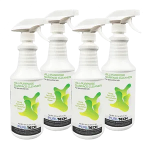Puri Tech Spa 4-pack All-Purpose Surface Cleaner for Spas and Hot Tubs, Fast Acting Formula, 32oz