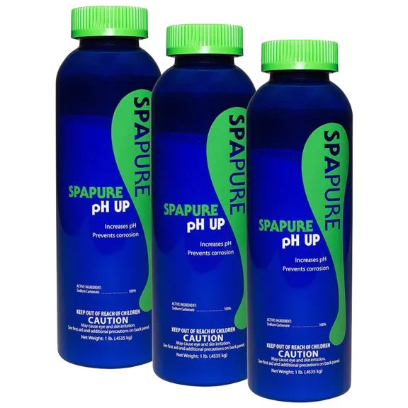 SpaPure 3 Pack of 16oz pH Up for Spa Maintenance