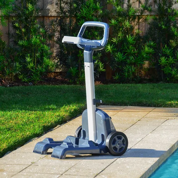 Dolphin Universal Robotic Pool Vacuum Cleaner with Caddy and Classic Cover Bundle